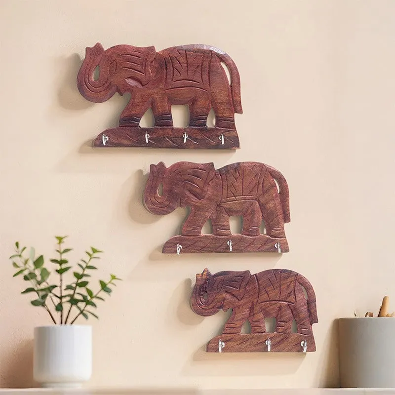 Elephant Cross Key Holder - Set Of Three media 7