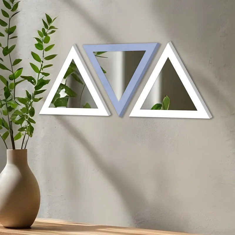 TriEdge Prism Wall Mirrors (Blue) - Set Of Three media 5