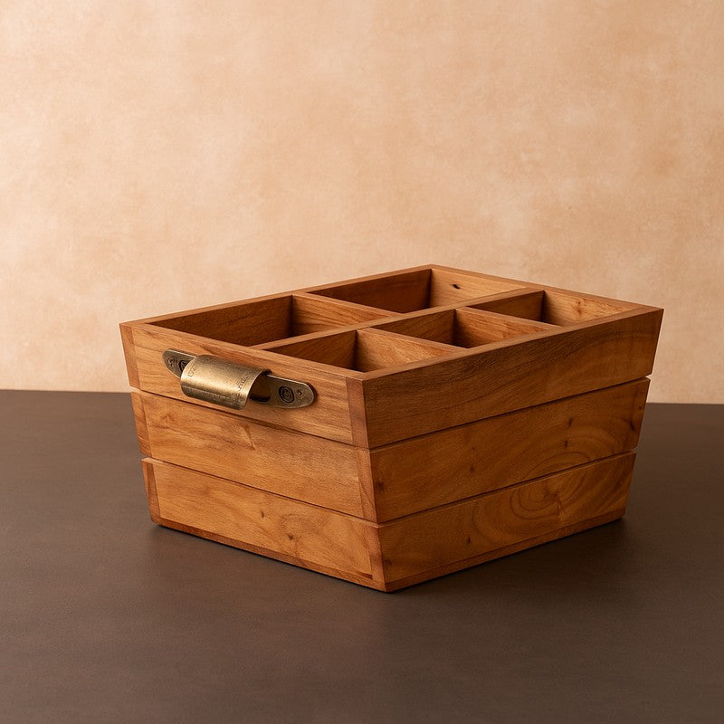 TimberServe Acacia Wood Cutlery Stand media 8