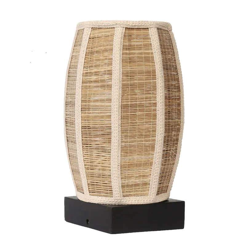 Lumorae Edge Bamboo Table Lamp - Black media 6