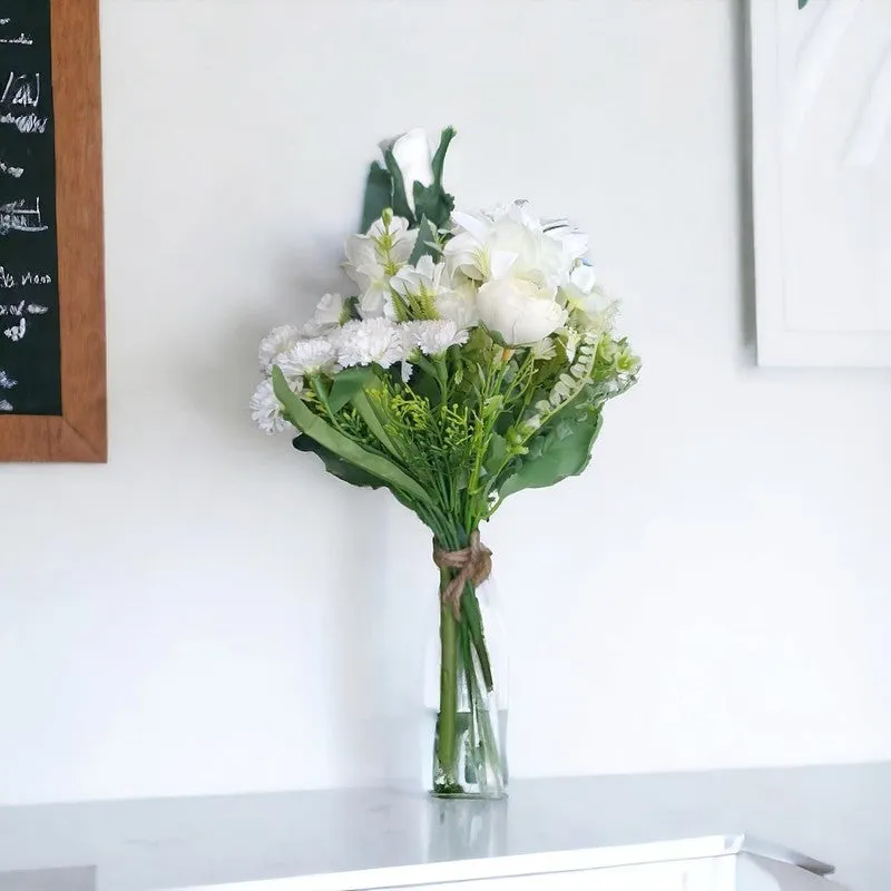 Verdelle Artificial Flowers Bunch media 3