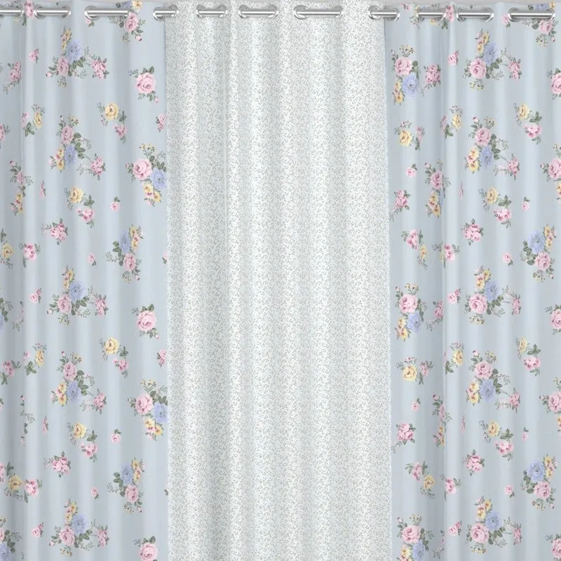 Garden Floral Whisper Curtains - Set of Three media 6