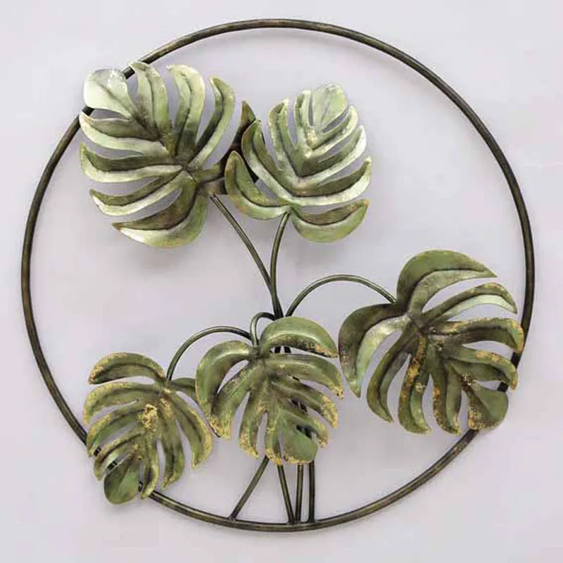 Carved Monstera Iron Wall Accent media 3