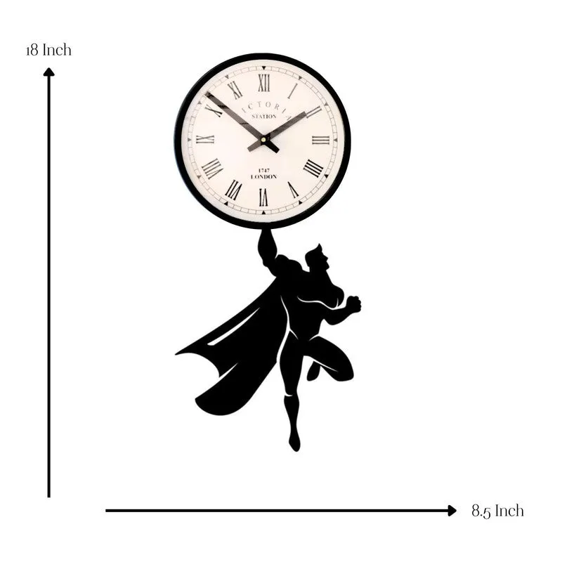 Herotime Steel Analog Wall Clock - Black media 7