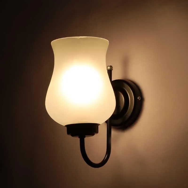Classic Retro Glass & Metal Wall Lamp media 4