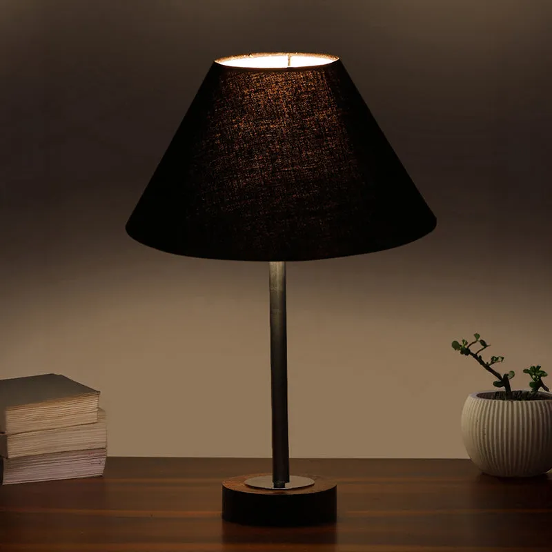 Cotin II Rodin Wooden Table Lamp - Black,Silver,Brown media 1