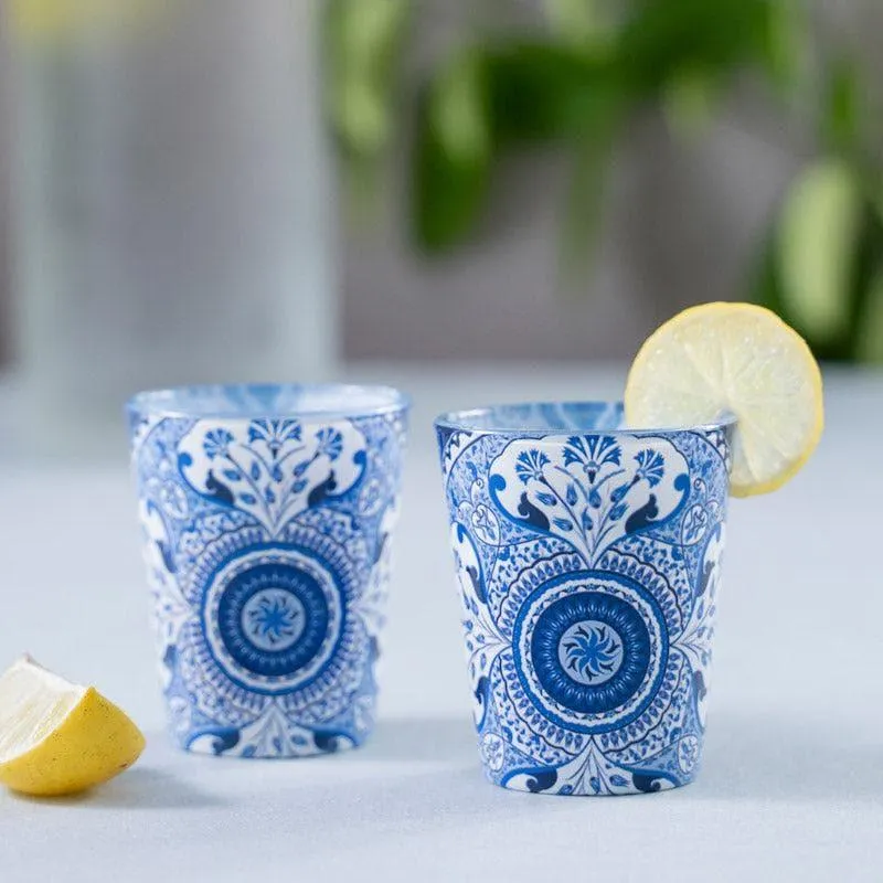 Turkish Tale Shot Glass (Blue) (30 ml) - Set Of Two media 1