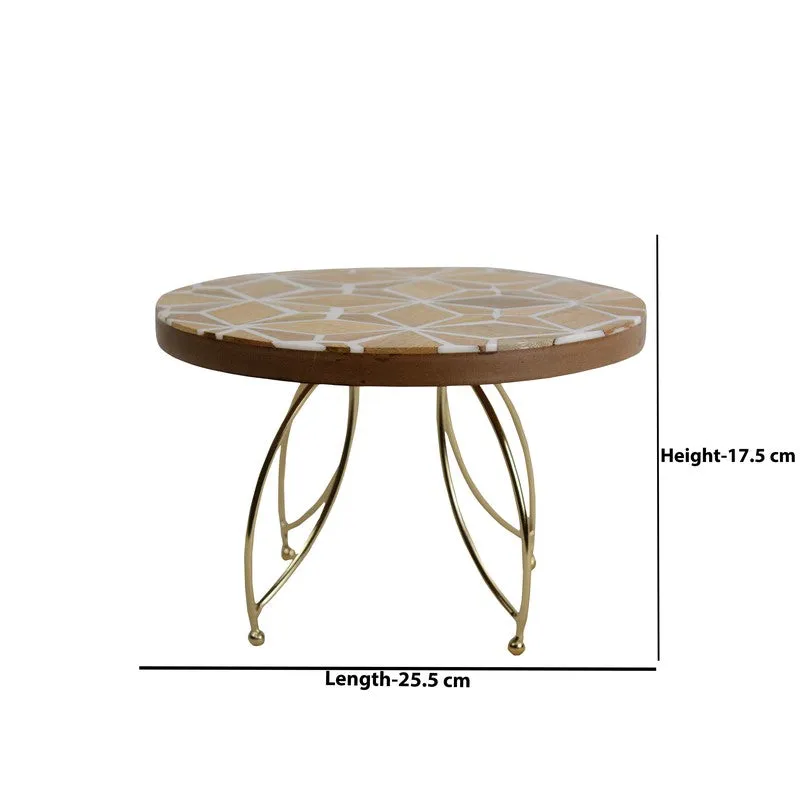 Elevated Charm Cake Stand - Gold media 5