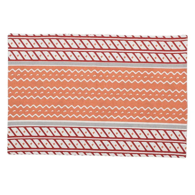 Sarovar Ethnic Placemat - Red media 3