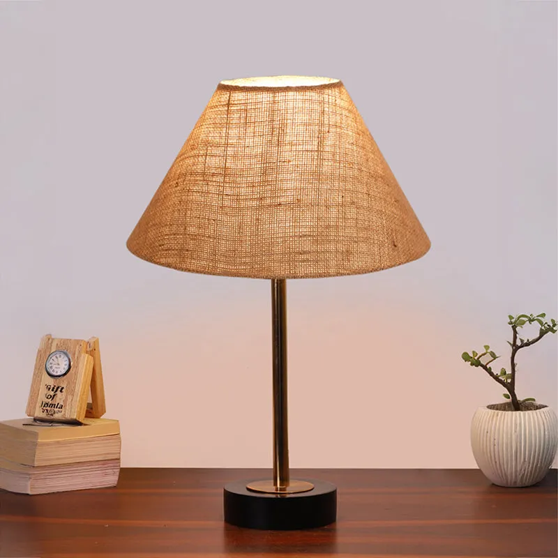 Sienna II Rodin Wooden Table Lamp - Beige,Gold,Black media 2