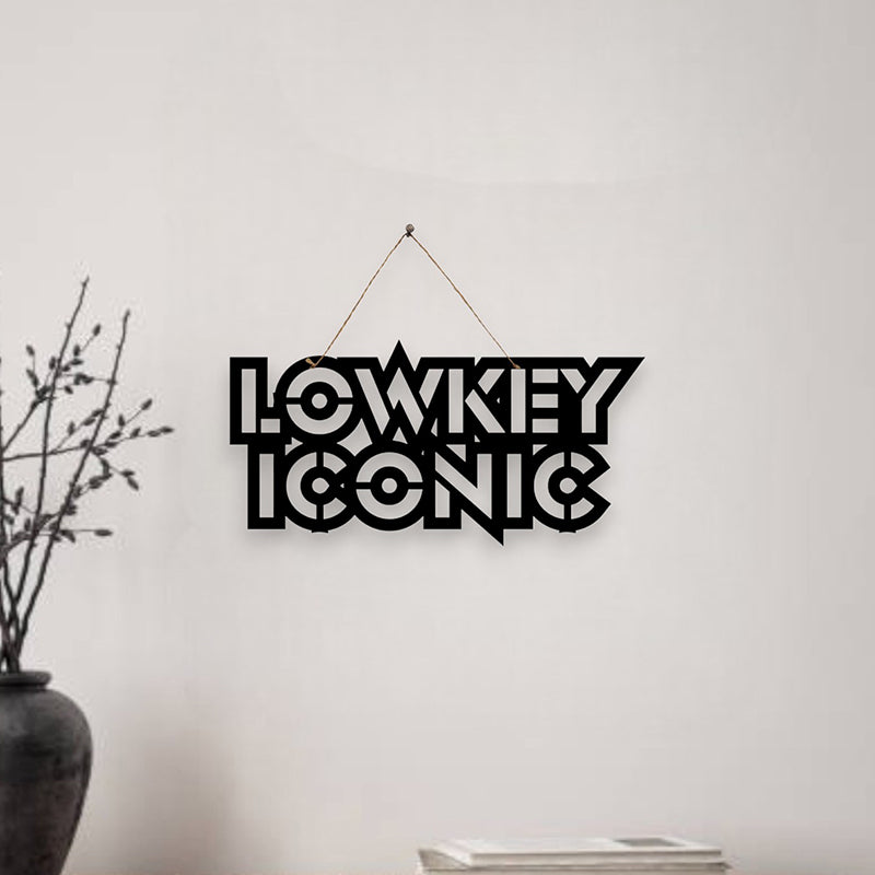 Lowkey Iconic Mild Steel Wall Accent