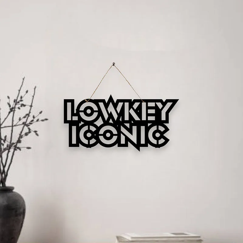 Lowkey Iconic Mild Steel Wall Accent media 1