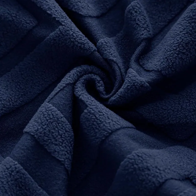 Diamante Jacquard Chair Cover (Navy Blue) - Set Of Two media 5