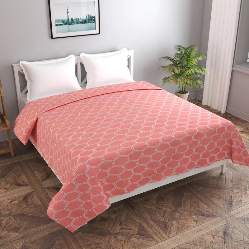 Carrot Hives Cotton Duvet Cover - 210 TC media 1