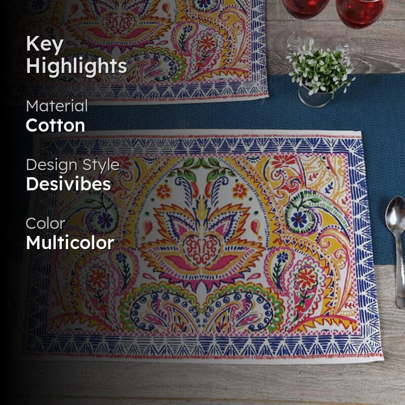 Over The World Table Mat - Set Of Six media 2