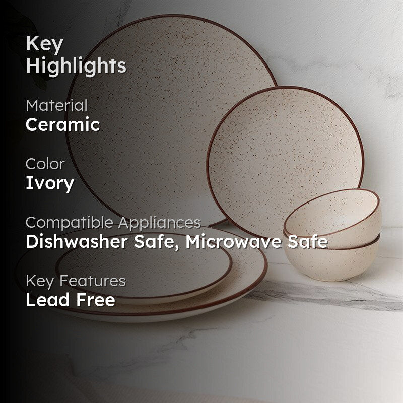 Kestha Dinnerware (Beige) - 6 Piece Set media 2