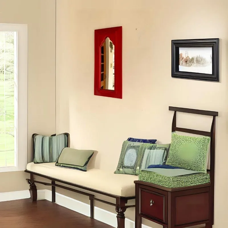 Arched Decorative Wall Mirror -Red media 5