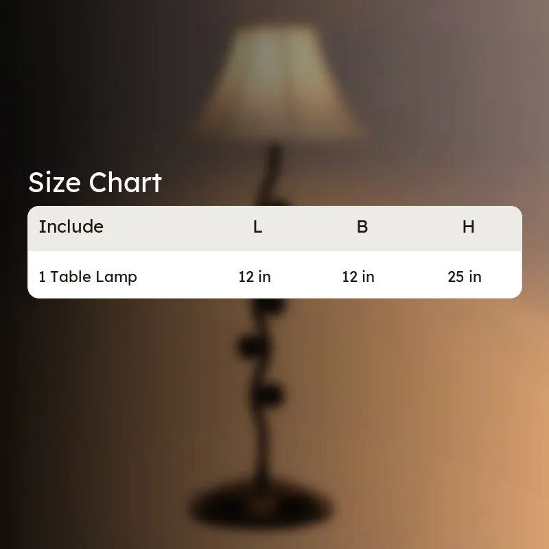 Astreva Cotton Table Lamp With Iron Base - White media 8