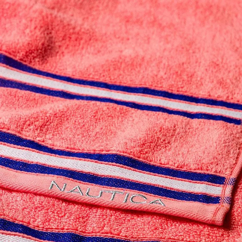Nautica Dove Dual Down Cotton Hand Towel (Coral) - Set Of Two media 6