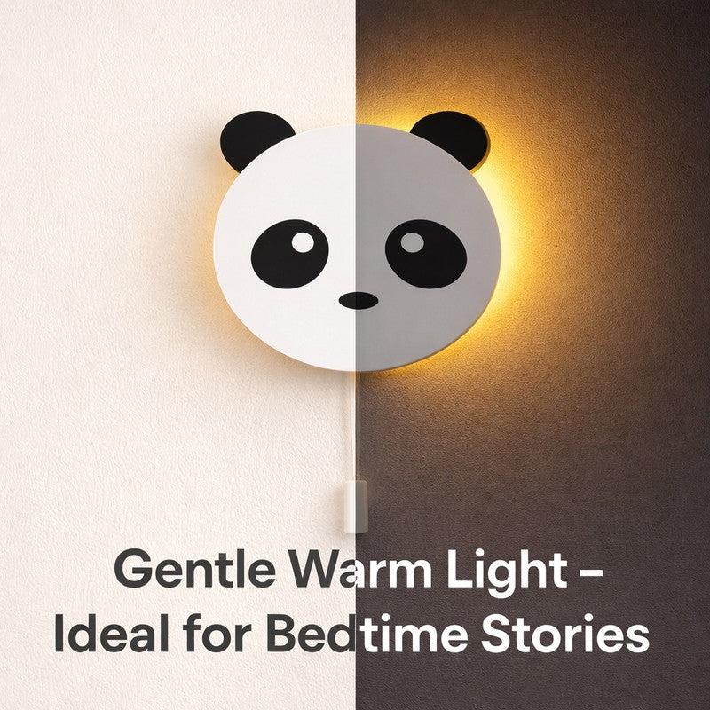 Panda Battery Operated MDF Wall Lamp media 7