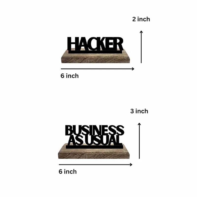 BizTech Blend Typography Showpiece - Set Of Two media 7