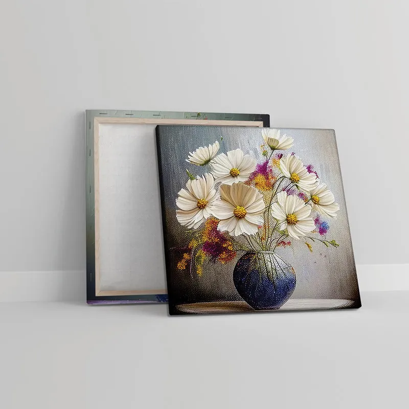 Petals of Purity Canvas Wall Painting - Set Of Two media 5