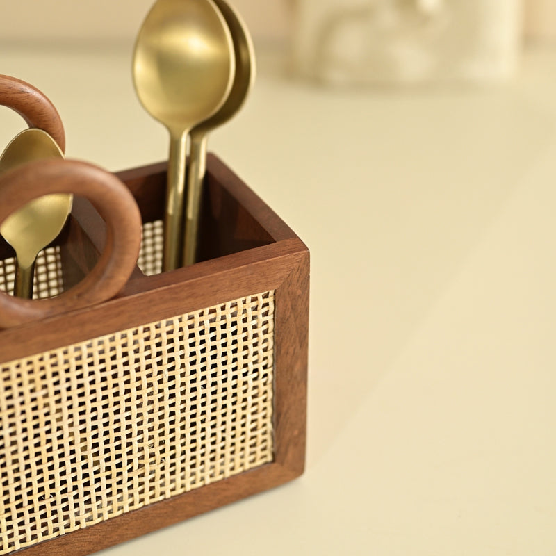 Verrano Wood Cutlery Stand media 7