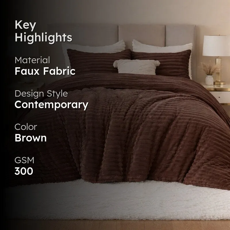 PureDrape Comfort (Brown) Bedding Set - Four Piece Set media 2