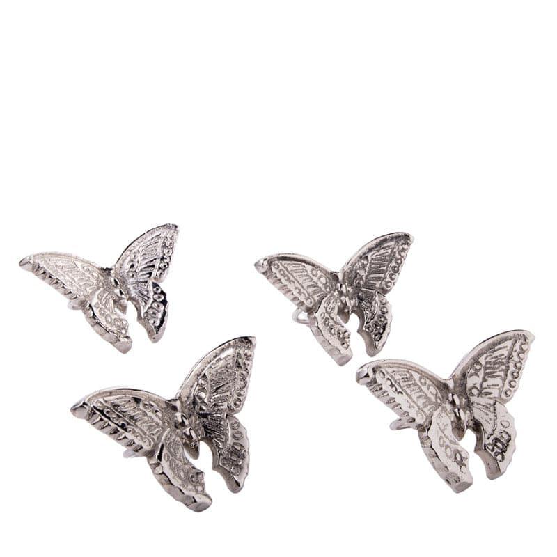 Butterfly Clutch Napkin Ring - Set Of Four media 7