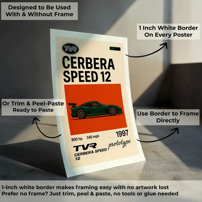 Cerbera Speed Legend Wall Poster media 8