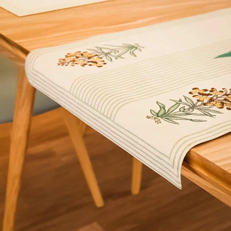 Bloomscape Cotton Table Linen Set (Yellow) - Seven Piece Set media 5