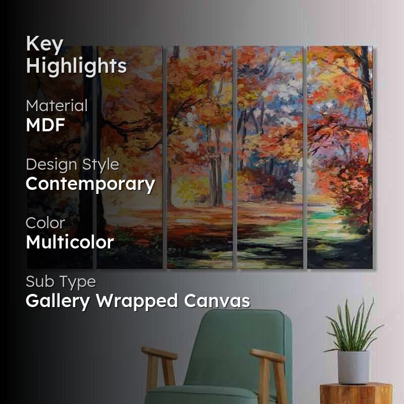 Autumn Wall Art - Five Piece Set media 2