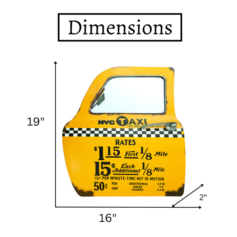 NYC Taxi Door Metal Wall Accent media 6