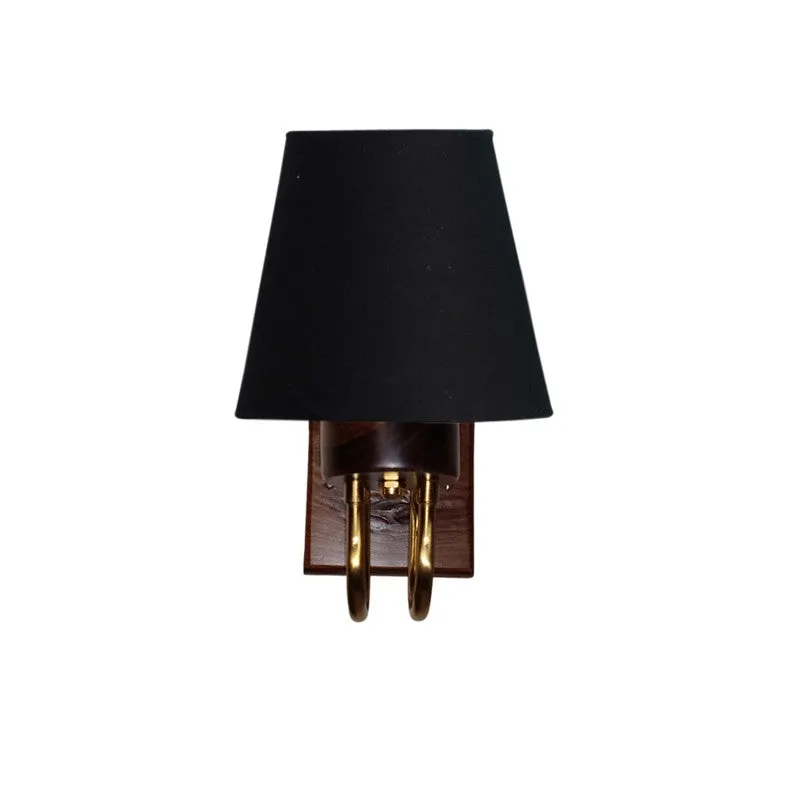 Gilded Arch Decorative Cotton Wall Lamp - Black media 3