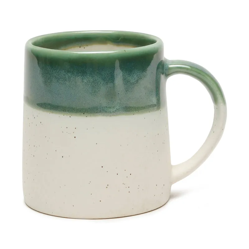 Bliss Ceramic Coffee Mug (300 mL Each,Green) - Set Of Four media 6