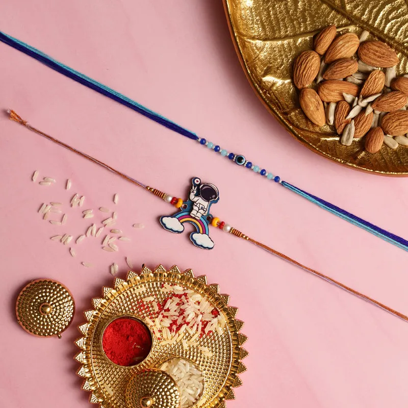 Astro I Rakhi with Roli Chawal - Three Piece Set media 3