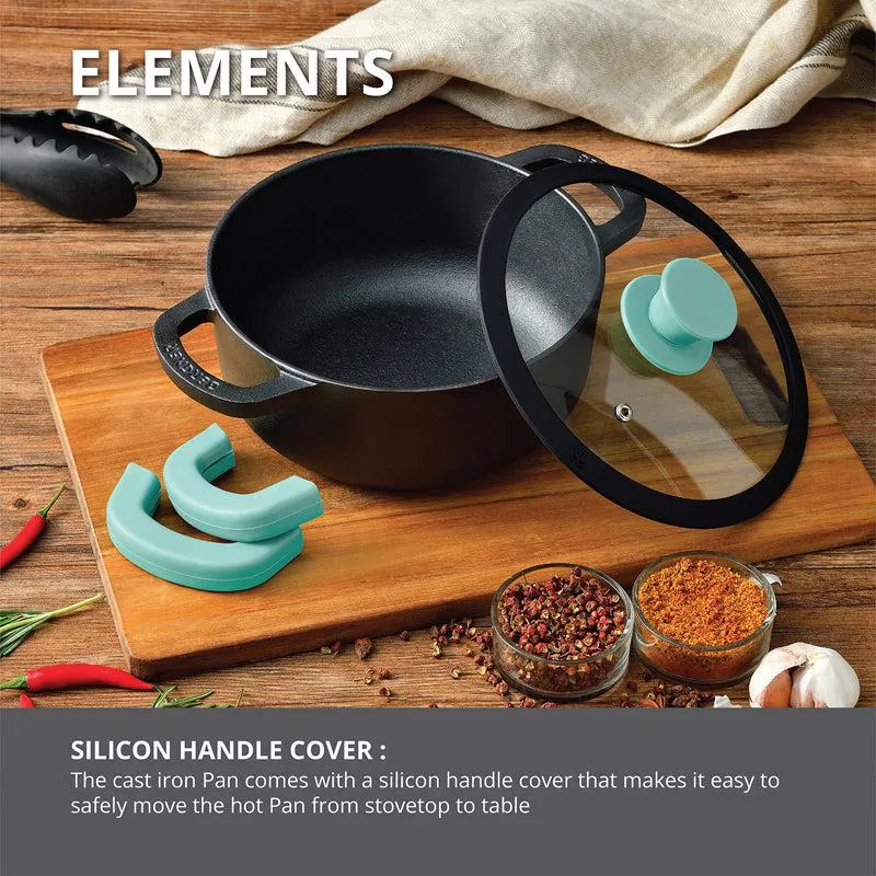 Bergner Induction Safe Cooking Pot With Lid - 2000 ml/9 Inches media 4
