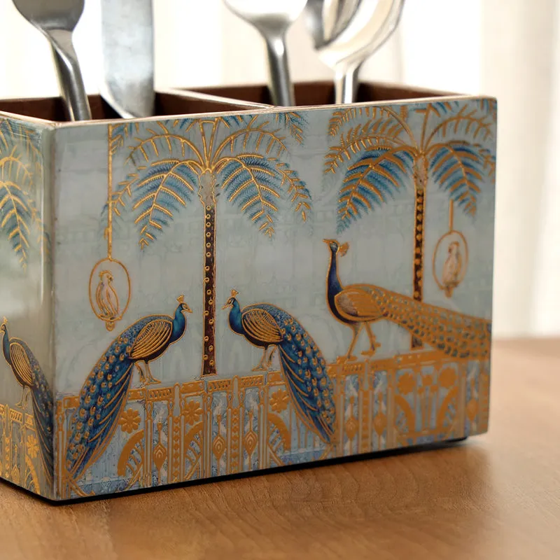 Mayura Neela Double Sectioned Cutlery Stand media 3