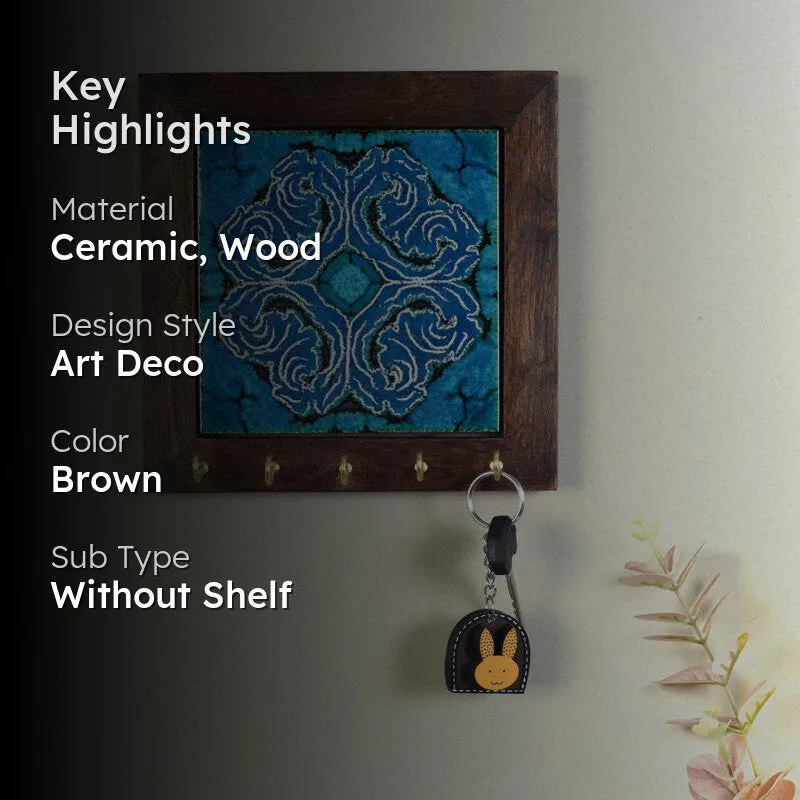 Blue Daisy Handcrafted Key Holder media 2