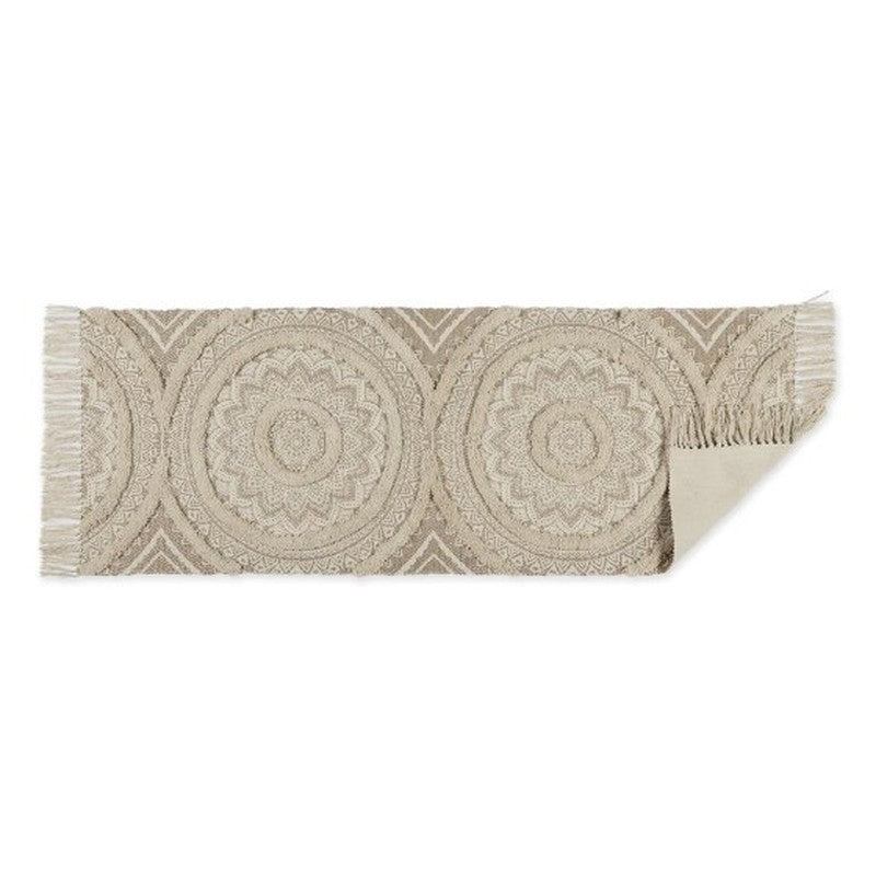 Mandala Cotton Runner Rug (Off White) - Set of Two media 6