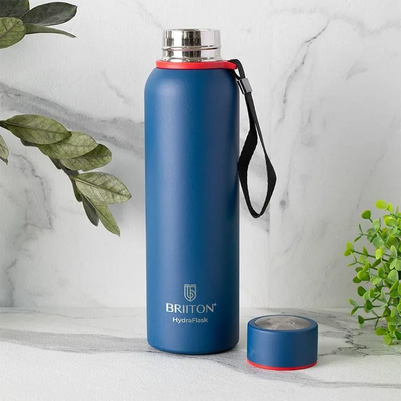 Aqueous Hot & Cold Thermos Water Bottle (Green & Blue, 750 mL Each) - Set Of Two media 3