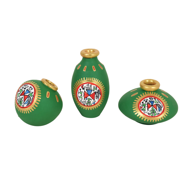 Enjora Handpainted Vase - Set Of Three media 3