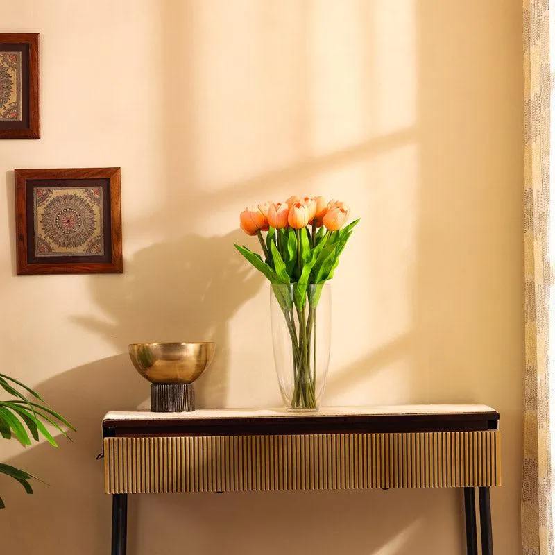 Artificial Realistic Tulip Flower Stick (Beige) - Set Of Five media 7