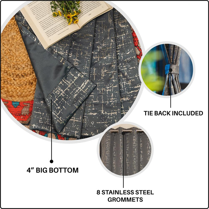 Urban Space Shadix Blackout Curtain - Dark Grey media 6