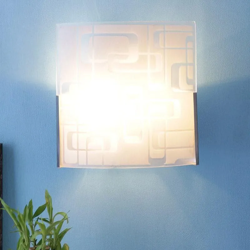 Abstract Block Glass Wall Lamp media 1