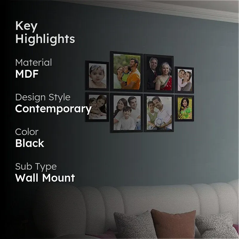 Viver Photo Frame (Black) - Set Of Eight media 2