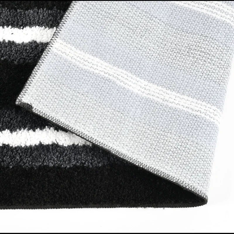 Striata Micro Fiber Runner Rug - Black media 4