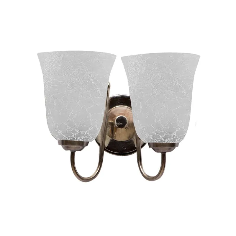 Crystal Bloom Steel Base Glass Wall Lamp media 6