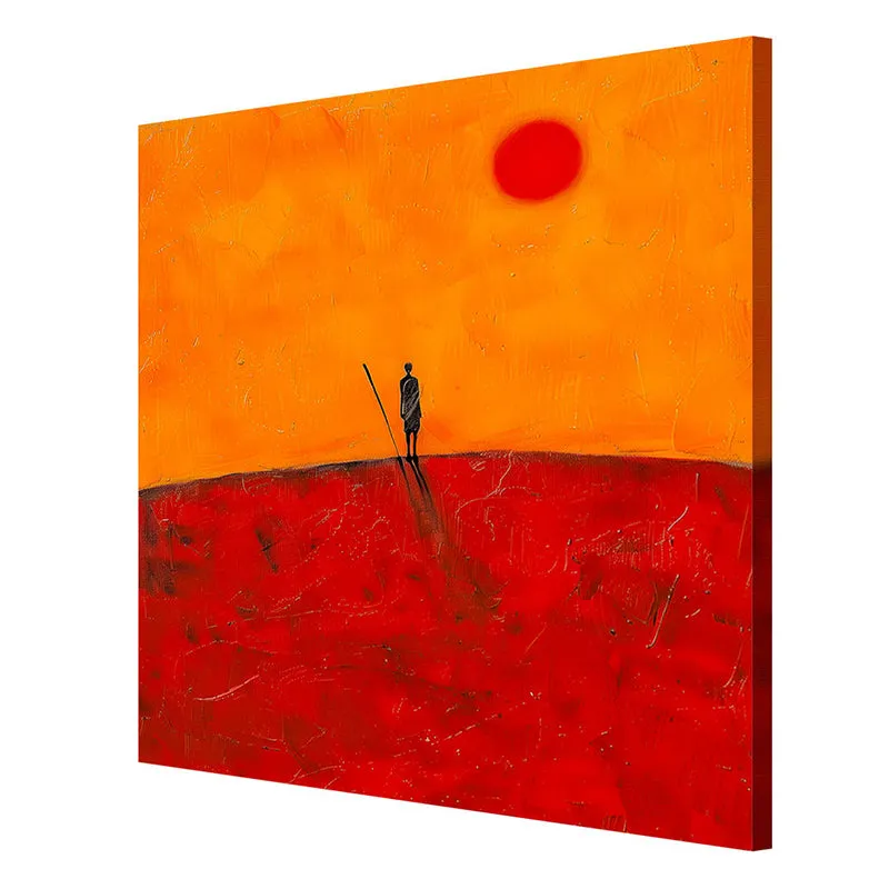 Man In Dessert Wall Painting media 6