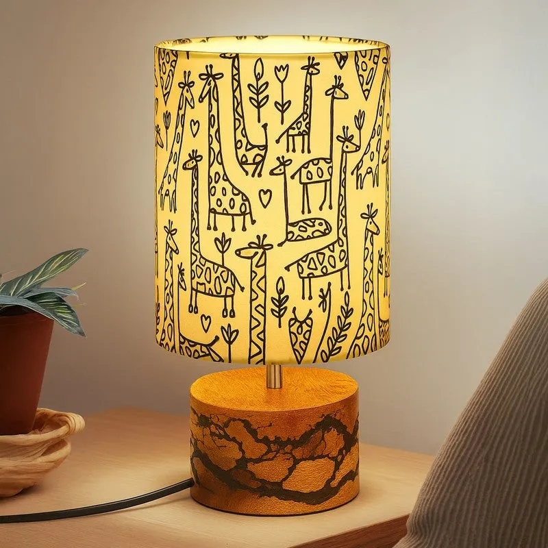 LumaForm Sleek Wooden Table Lamp - Multicolor media 1